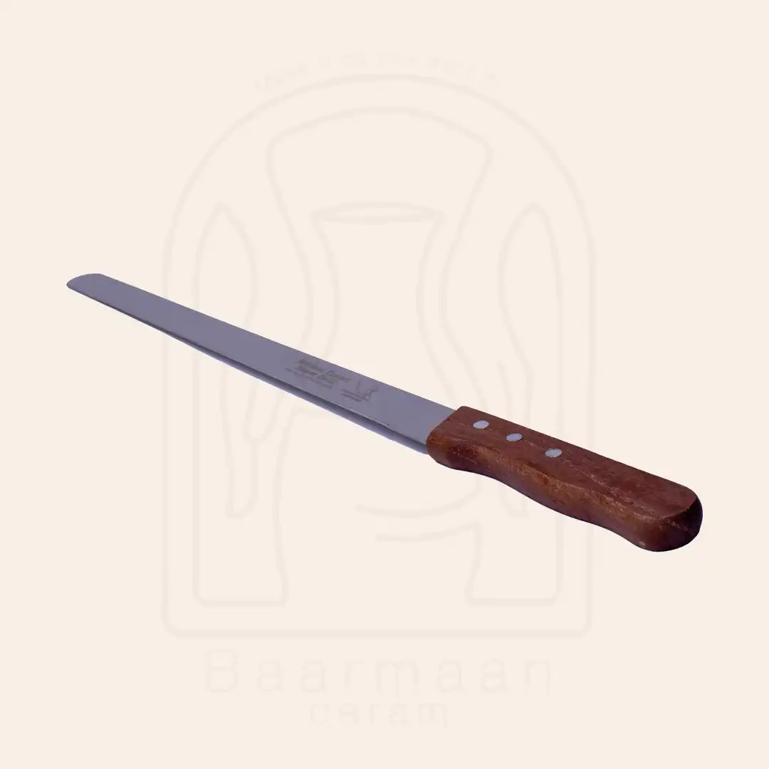 چاقو صاف دسته چوبی 35cm