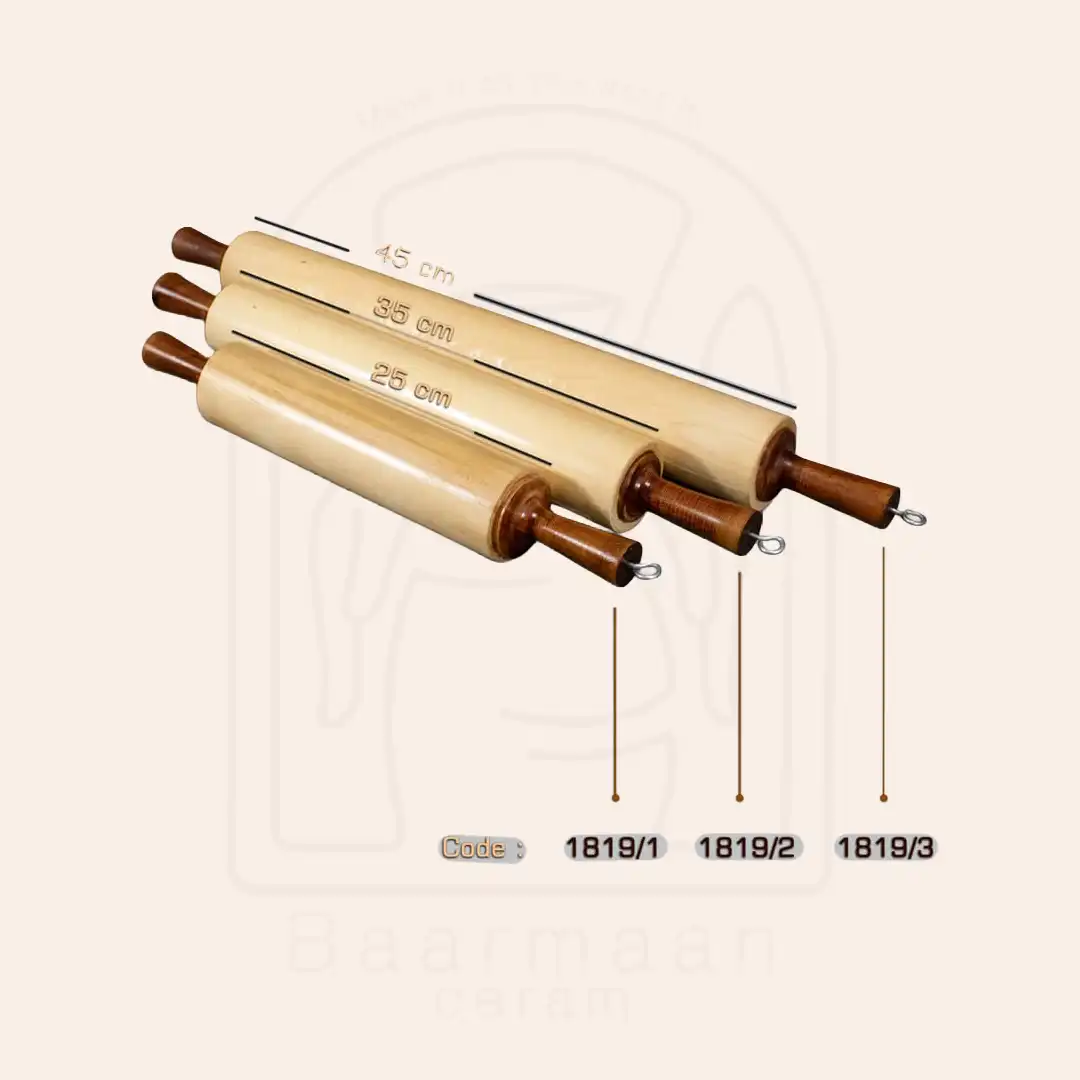 وردنه چوب راش قطر 6cm