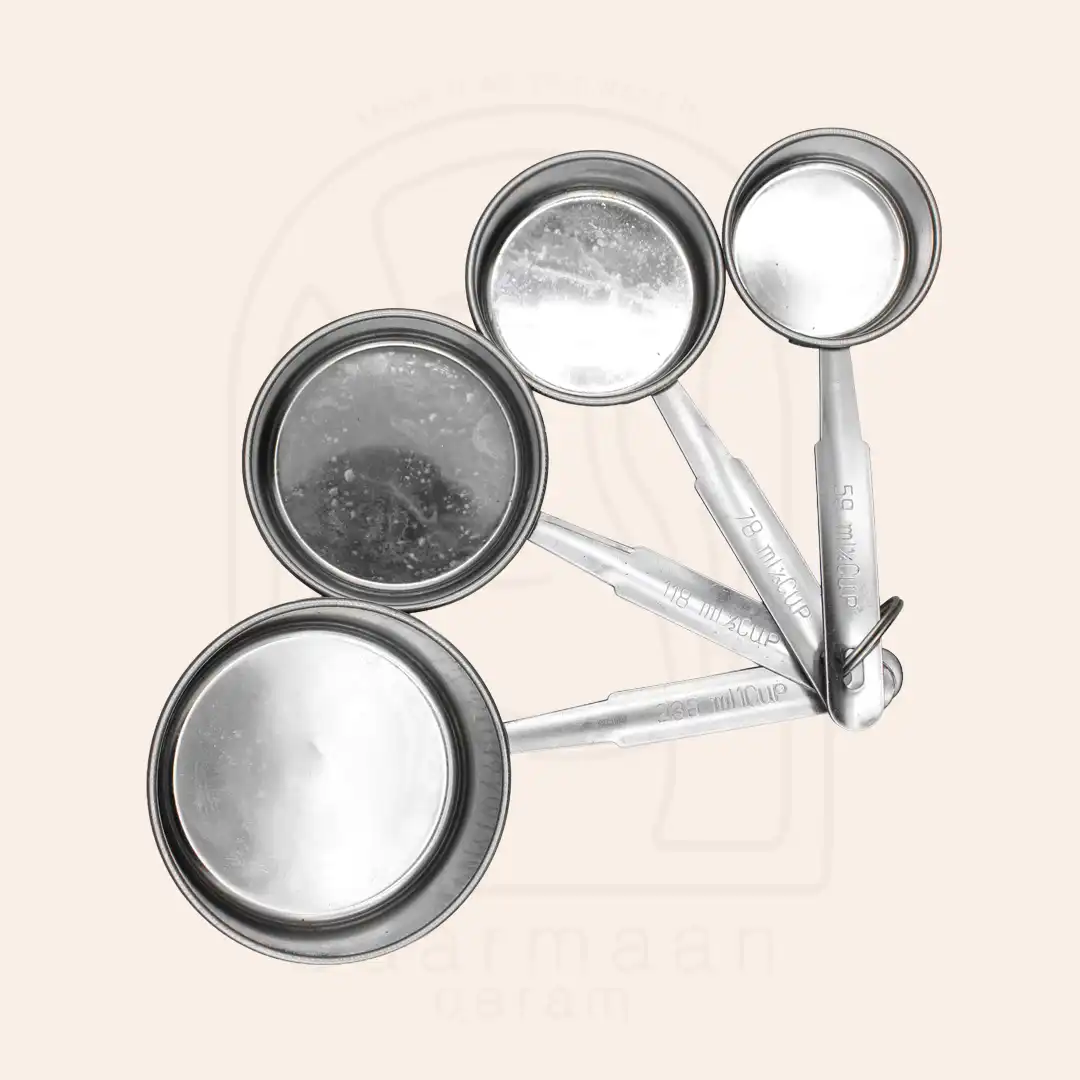 پیمانه استیل 4 سایز