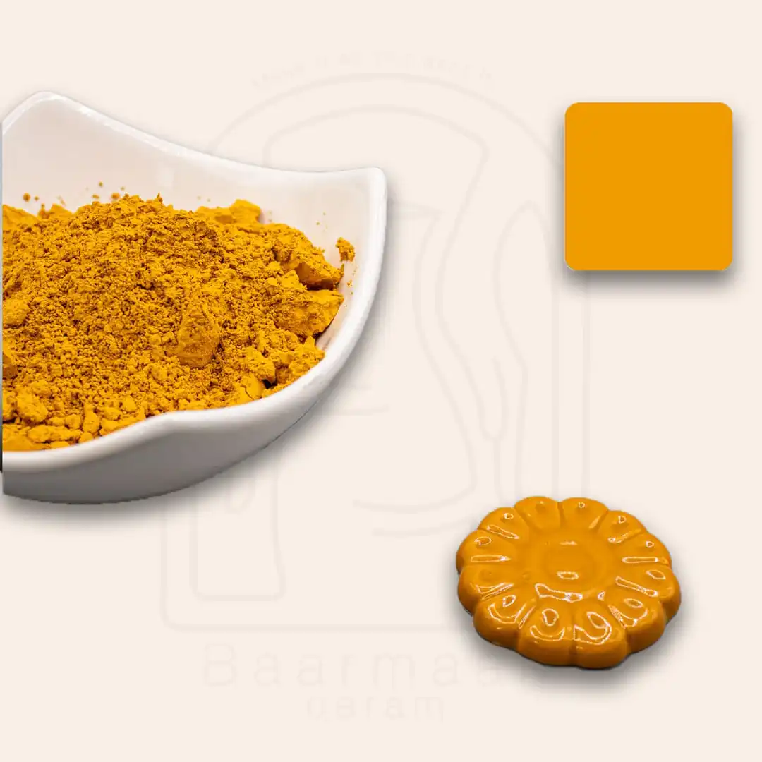 استین نارنجی خردلی چین Code-205
